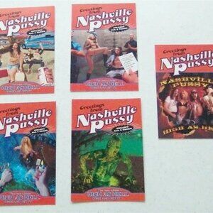 NASHVILLE P**** Band Postcard Set Of 5 Rare High As Hell NEW Promo Only Collecta